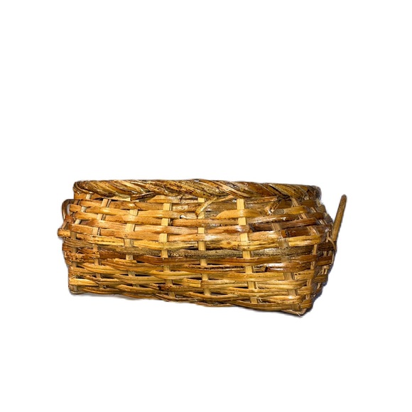 Wooden woven basket for decor - Picture 6 of 12